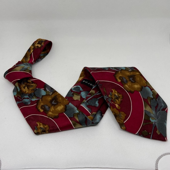 EUC Vintage Claiborne Floral Pattern Tie - Picture 3 of 8